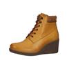 Keilstiefelette HUSH PUPPIES "Hush Puppies Stiefelette Leder", Damen, Gr. 36, gelb, Leder, casual, Schuhe