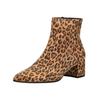 Stiefelette HÖGL "Högl Stiefelette Veloursleder", Damen, Gr. 40, braun (leopard), Veloursleder, casual, Schuhe