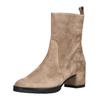 Bikerboots HÖGL "Högl Stiefelette Veloursleder", Damen, Gr. 41,5, grau (taupe), Veloursleder, casual, Schuhe