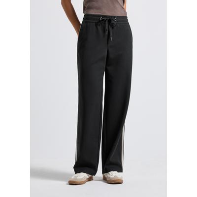 Stoffhose STREET ONE, Damen, Gr. 36, Länge 32, schwarz, Web, Stoff, 55% Polyester, 21% Baumwolle, 21% Lyocell, 3% Elasthan, unifarben, casual, comfort fit lang, Hosen, softer Materialmix Image