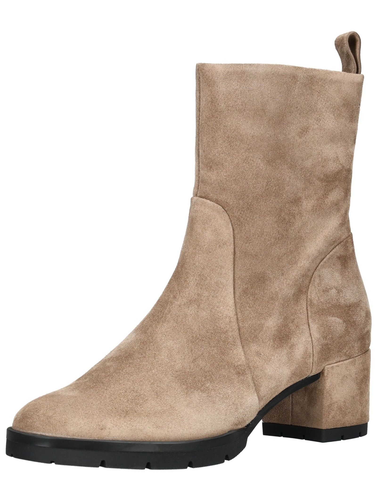 Bikerboots HÖGL "Högl Stiefel Veloursleder", Damen, Gr. 37,5, beige (taupe), Veloursleder, Schuhe Bikerboots