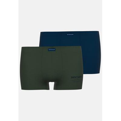 Boxershorts TOM TAILOR "Milos", Herren, Gr. 4 (S), grün, mittel, multicolor1, Obermaterial: 95% Baumwolle, 5% Elasthan, Unterhosen Image