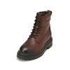 Stiefelette MARC O'POLO "mit Innenzipper", Damen, Gr. 39, braun (schwarz braun), Obermaterial: 100% Leder (Rind), unifarben, Schuhe