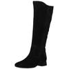 Stiefel GABOR "Gabor Stiefel Veloursleder/Microfaser", Damen, Gr. 40,5, schwarz, Veloursleder, Microfaser, casual, Schuhe