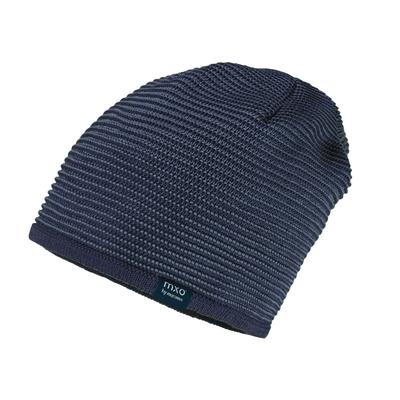 Beanie MAXIMO, Baby, Gr. 55/57, navy, graphitblau, Strick, Baumwolle, casual, Mützen, gefüttert, wärmend Image