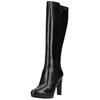 High-Heel-Stiefel NERO GIARDINI "Nero Giardini Stiefel Leder", Damen, Gr. 40, schwarz, Leder, casual, Schuhe