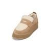 Loafer MARC O'POLO "mit flauschigem Teddyfutter", Damen, Gr. 41, light pure sand, Obermaterial: 100% Leder (Rind), unifarben, Schuhe