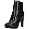 High-Heel-Stiefelette NERO GIARDINI "Nero Giardini Stiefelette Leder", Damen, Gr. 37, schwarz, Leder, casual, Schuhe
