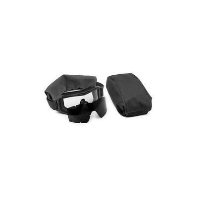 Revision Desert Locust Ballistic Goggles Essential Kit Black w/ Clear Solar Lenses