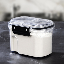 Haushalt International Streudose Vorratsdose Kunststoff 700 ml transparent mit Deckel