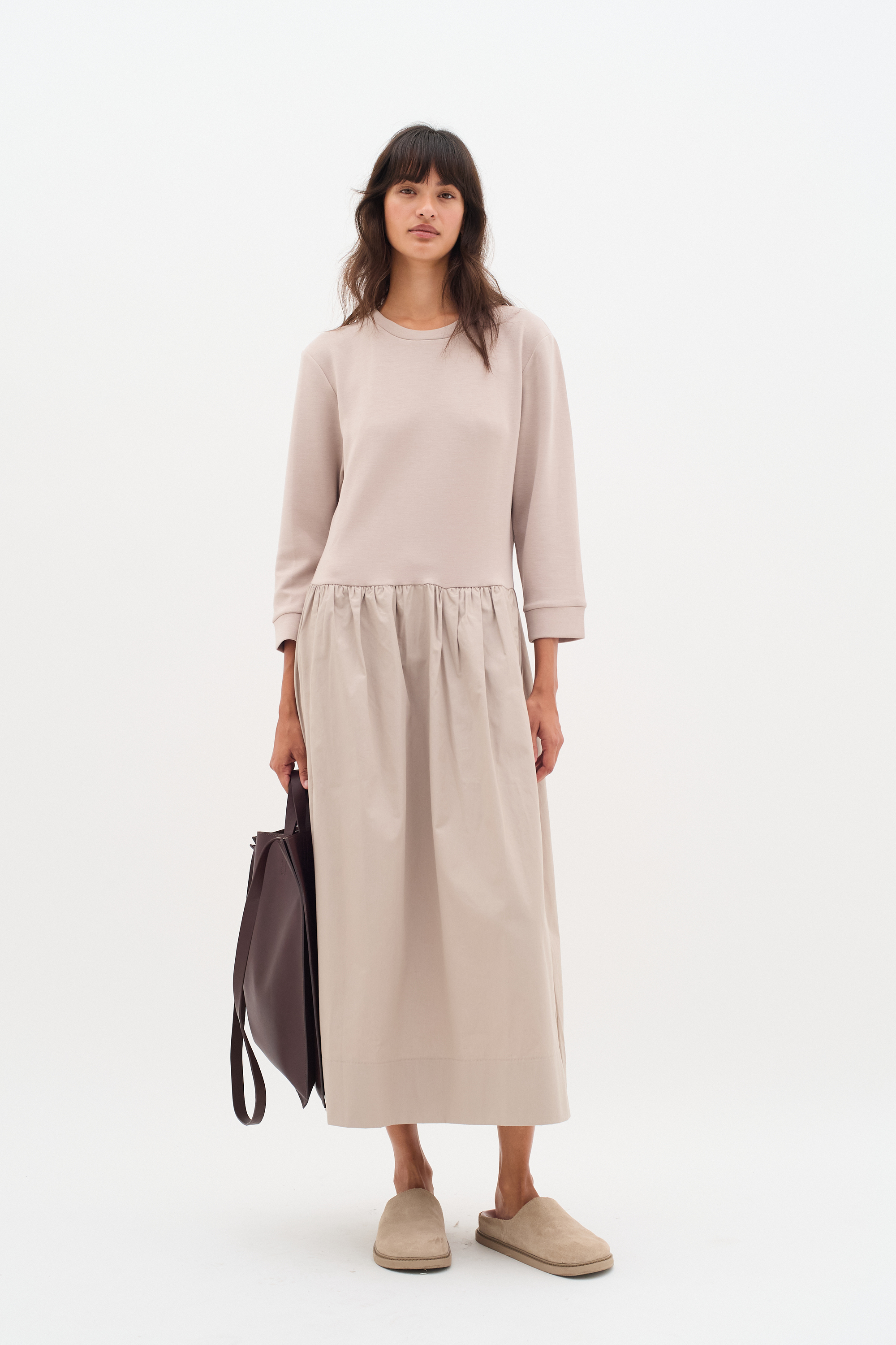 Jerseykleid Relaxed fit Clay beige XL