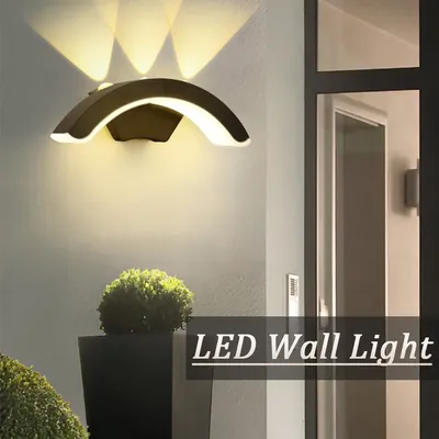 Led Lights Wall Light AC85-265V ABS Waterproof Wall Lamp Home Appliances Indoor Outdoor For Landscape Bedroom Home Balcony Porch