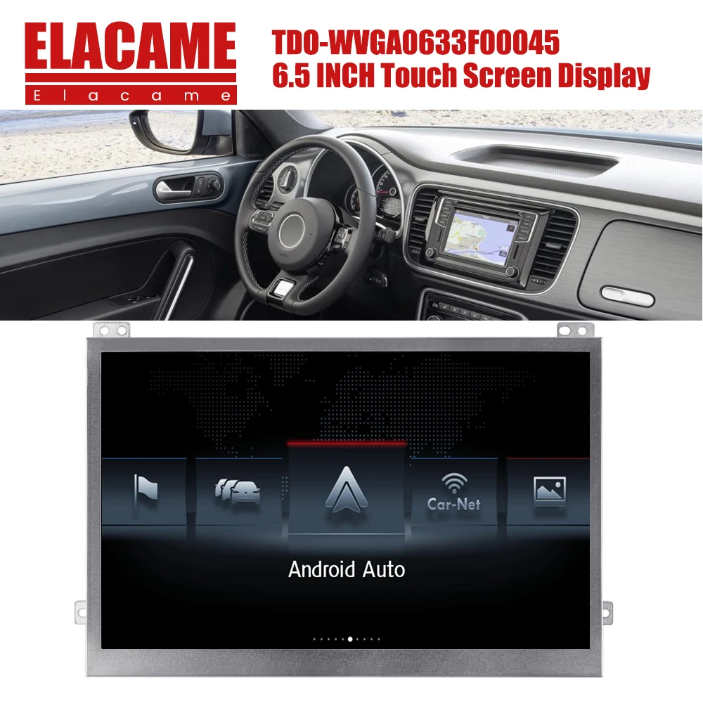 6,5 "40 Pins Auto LCD Touch Screen Display Panel Für VW MIB STD2 680 200 TDO-WVGA0633F00045 0039 Auto radio NAV Ersatz Image