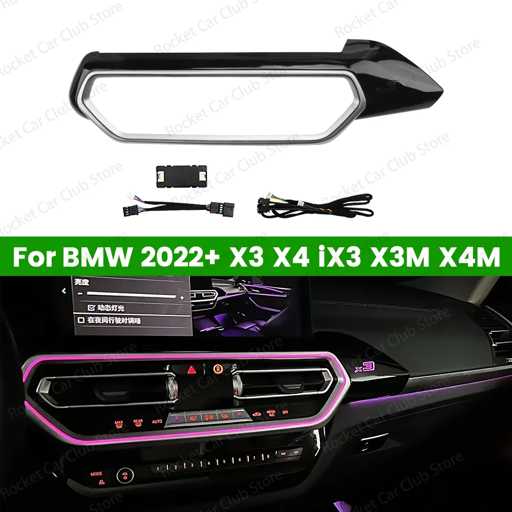 LED 11 Farbe Konsole Air Outlet Umgebungs Lichter Für BMW X3 X4 G01 G02 IX3 X3M X4M Auto auto Center Vents Dekorative Lampe Image