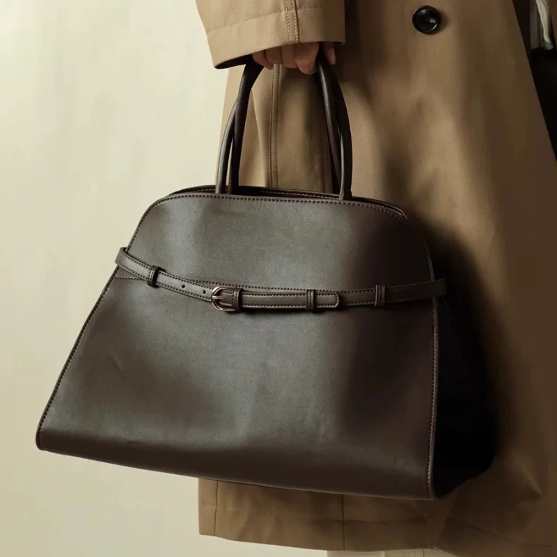 Marke Gürtel Design Handtasche Vintage Marke frauen Große Kapazität Neue Silber Metall Luxus Tote Weiche Leder Schulter Messenger Tasche