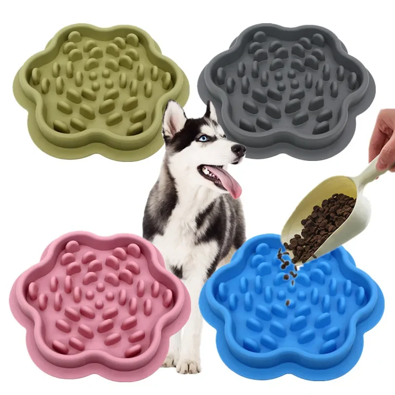Pet Products Matte für Hunde und Katzen, langsame Futternäpfe mit Saugnapf, zum Füttern von Lebensmitteln, Silikon-Leckpad, langsame Futterspender für Hunde, Leckerli-Ausgabe Image