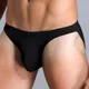 Slip mutandine da uomo Sexy slip morbidi e traspiranti a vita bassa U-convesso tinta unita da uomo Bulge Pouch slip intimo pompa mutande da uomo