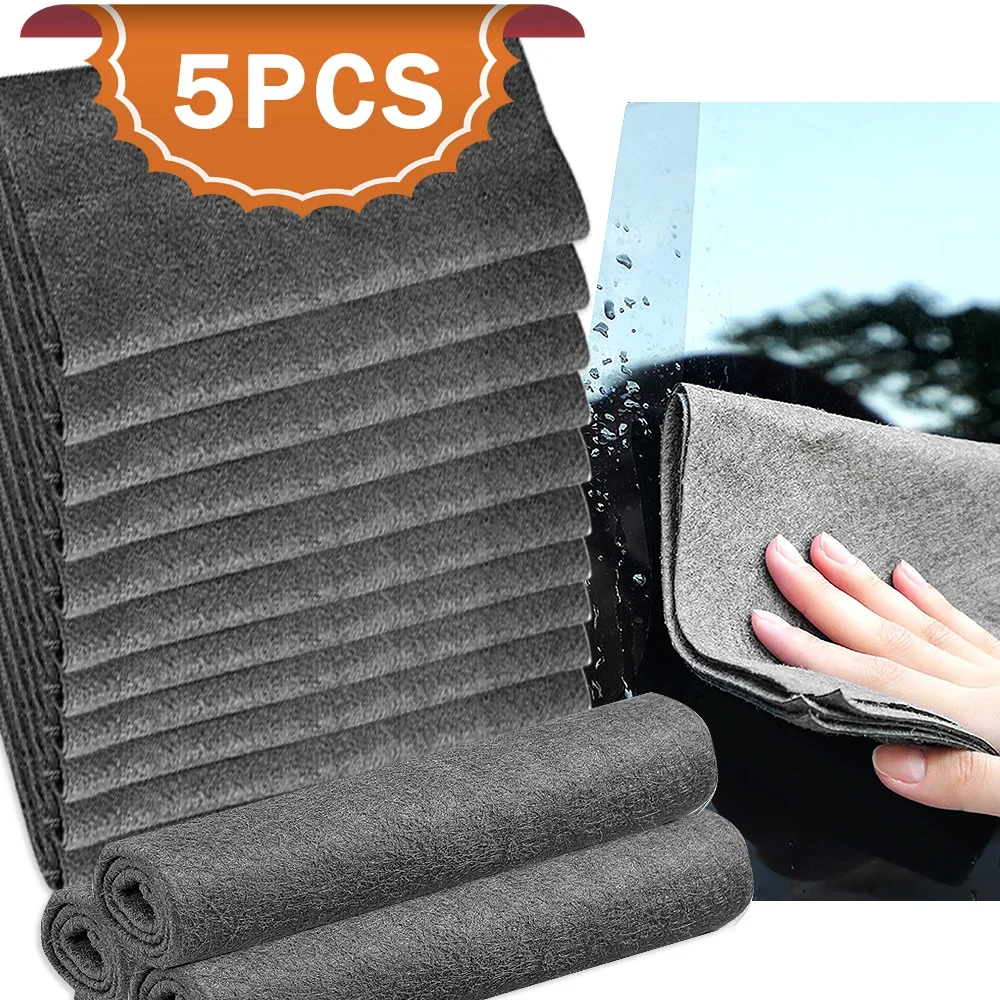 Thickened Magic Cleaning Cloth No Watermark Wiping Cloth Reusable Window Glass Scouring Pad Rag Household Kitchen Towel Tools