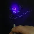 1PC penna a inchiostro invisibile novità penne a sfera in materiale plastico con luce UV penna a sfera segreta magica forniture per ufficio scolastico