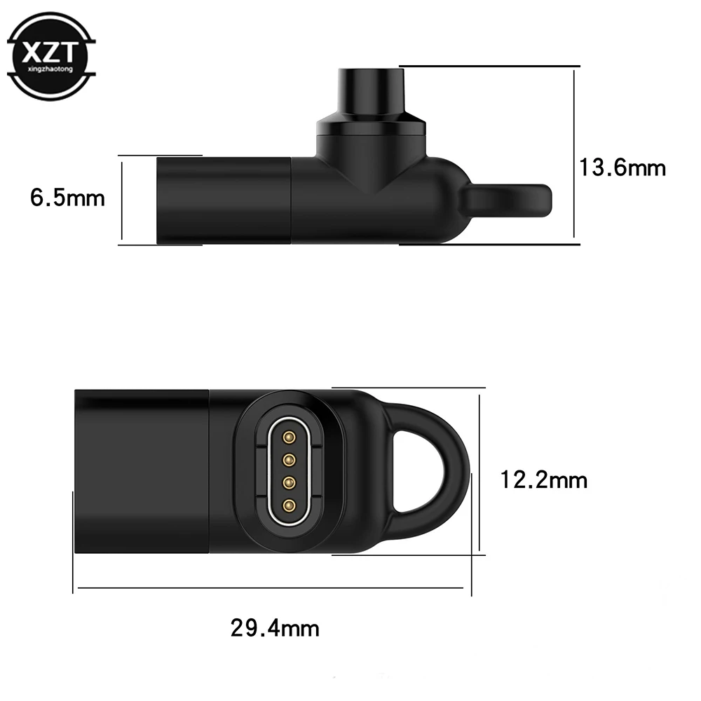 Typ C/Micro/ios USB-Buchse auf 4-poligen Ladegerät-Adapter für Garmin Fenix 5 5X 5S 6 6X 6S PRO Venu Watch Ladekonverter Image