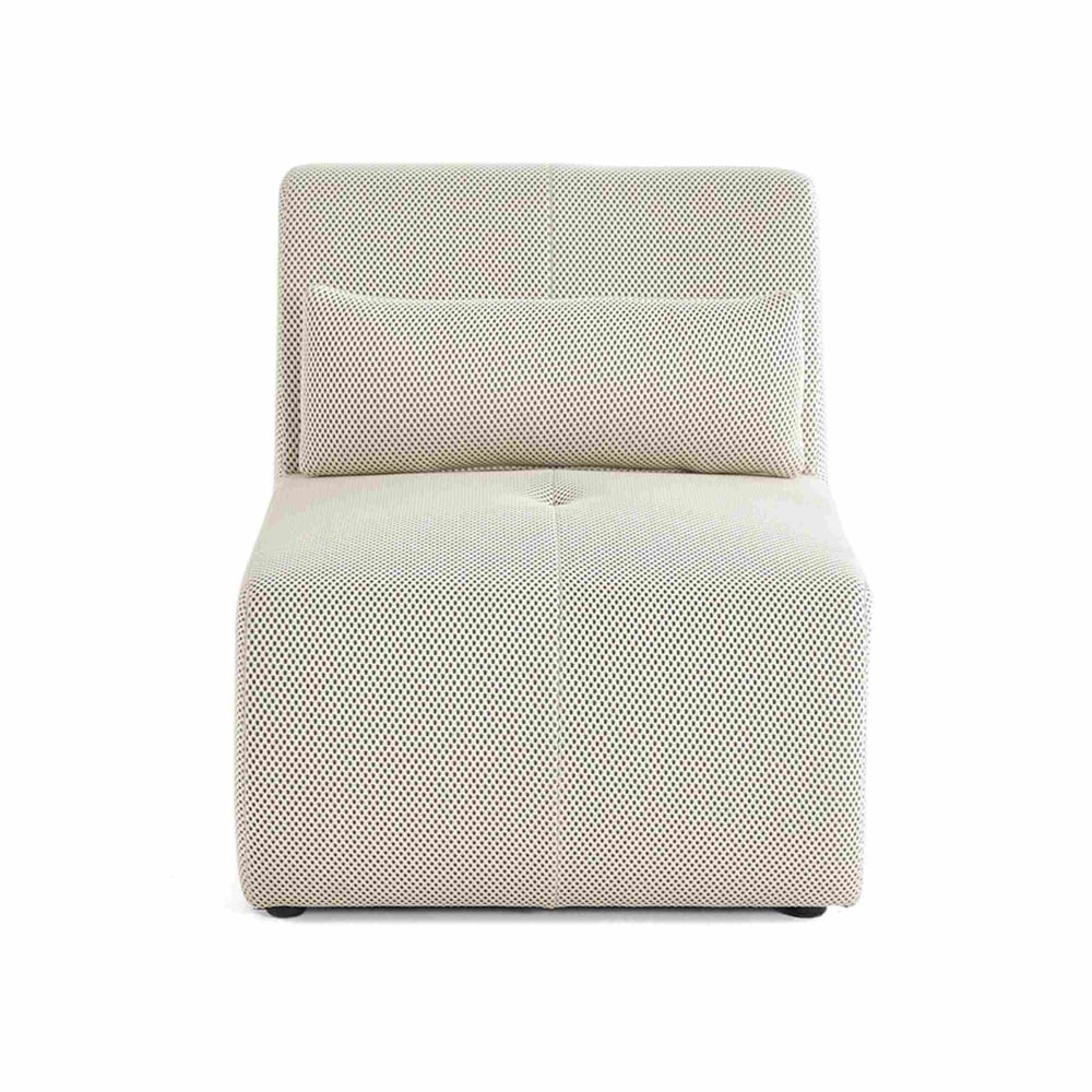 Fauteuil en tissu mailles 3d beige