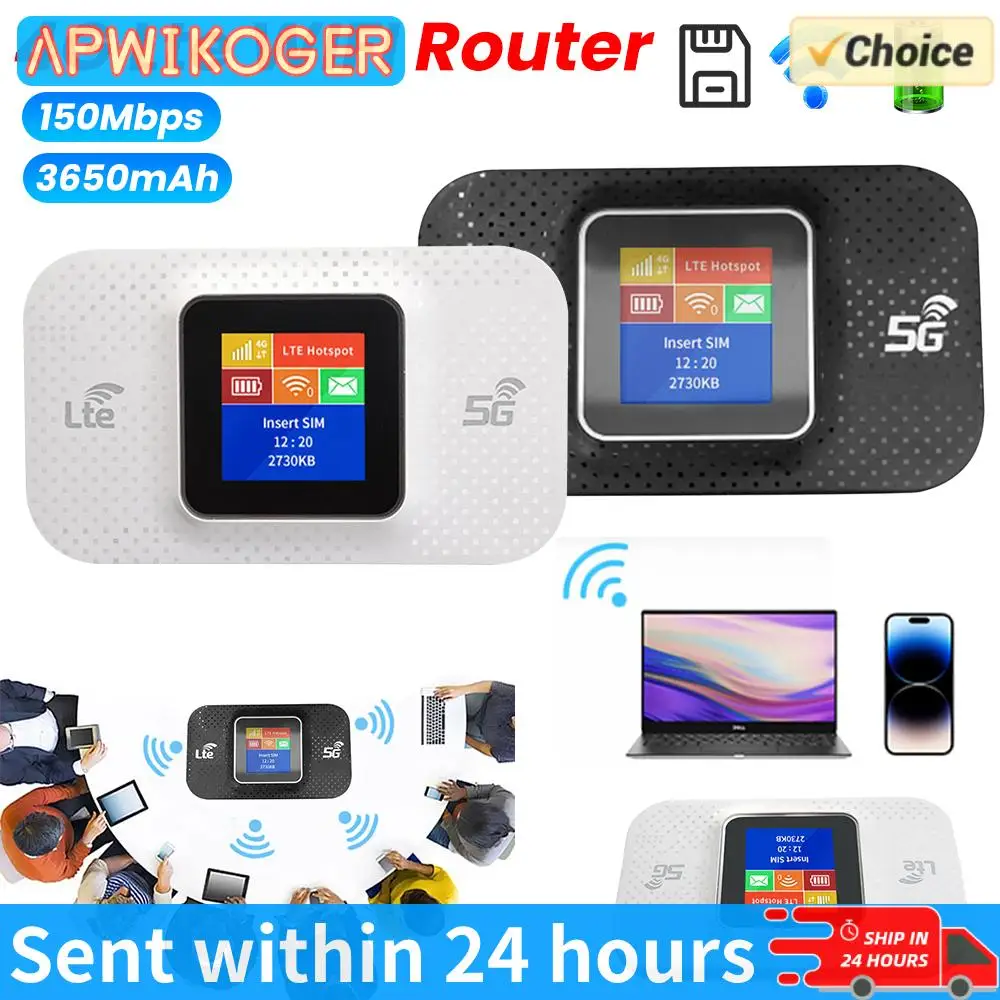 H807Pro 4G Lte WiFi Router 150Mbps Sim Karte Slot Repeater 3650mAh Mobile WiFi Router Mini Outdoor Hotspot Wireless Router Image