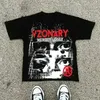 Sommer Harajuku Street Print Große Männer T-shirt Gothic 2025, Grafik Frauen T-shirt Y2k Top Bewaffnete Gothic männer Kurzen Ärmeln kleidung