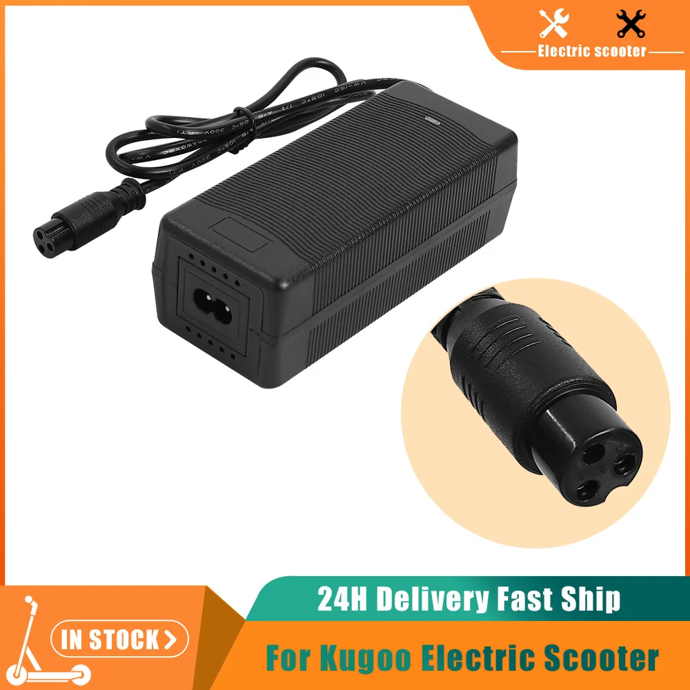 54,6 V 2 A Ladegerät Akku für KAABO Mantis 8 Vsett 8,8+,9+, Kugoo M4/M4 Pro, GX16/M16/Ice Q1, Ice Q3 3-poliger Stecker Netzteil Image