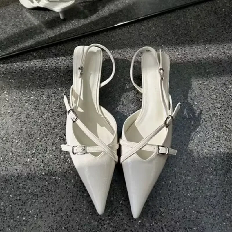 Neue Stil frauen Jeans Mit Hohen Absätzen Sandalen Spitz High Heel Büro Dame Schuhe Schöne Frauen High Heel Schuhe Sandalen Zapatos mujer