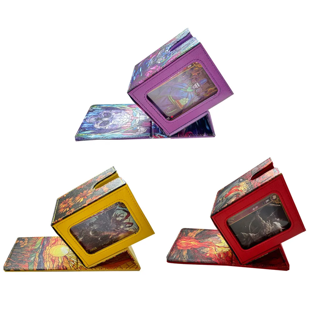 Die neue bedruckte Karten-Aufbewahrungsbox mit Fenster eignet sich für 100+ einzelne Karten-Transaktionsanleitungen, Kartenboxen, die mit kompatibel sind Image