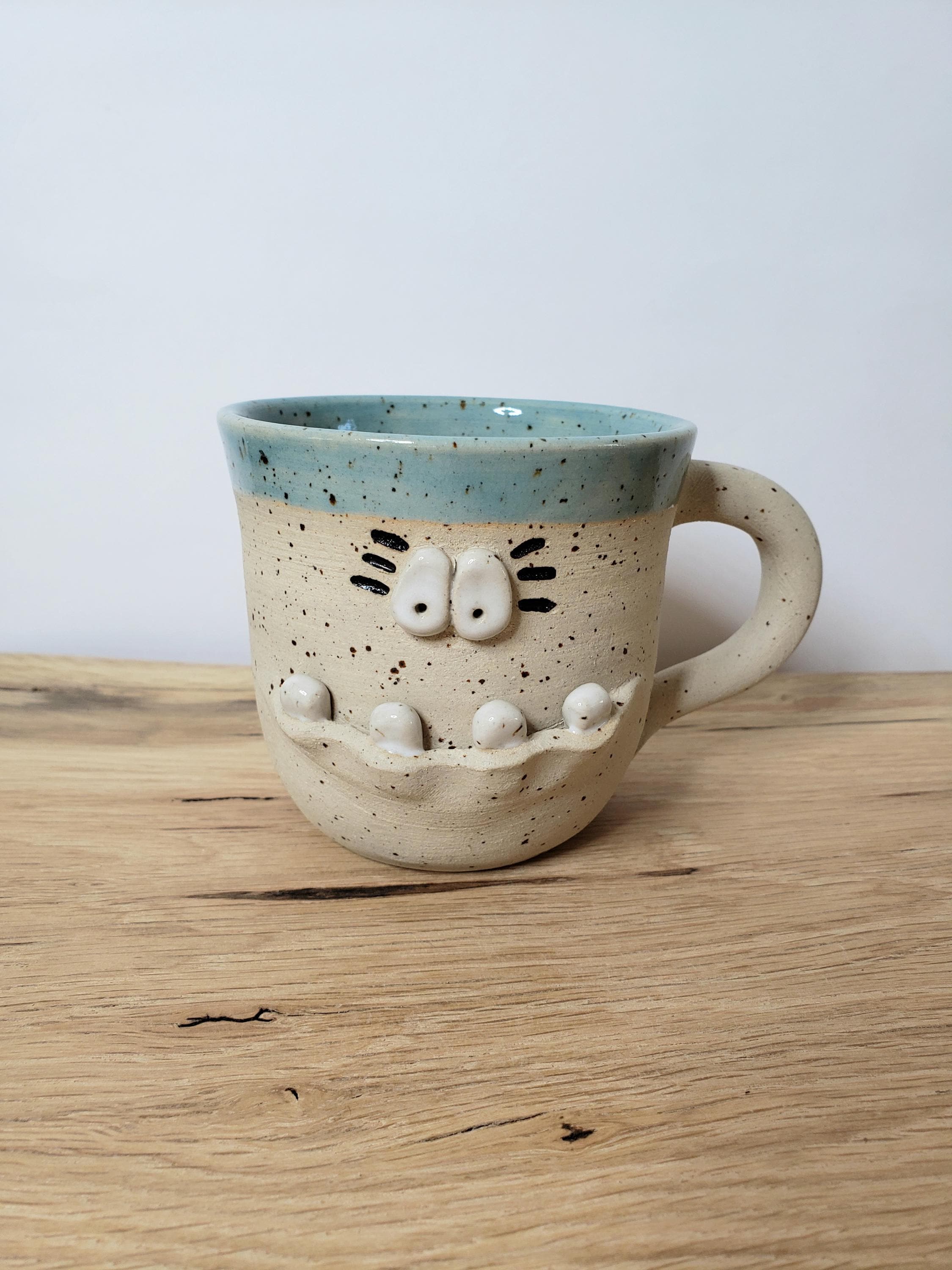 Tazza Mostro Tazza Tazza da Tè Tazza da Caffè Tazza Tazza da Caffè Tazza di Argilla Tazza Ceramica Argilla Ceramica Fatta a Mano Gres