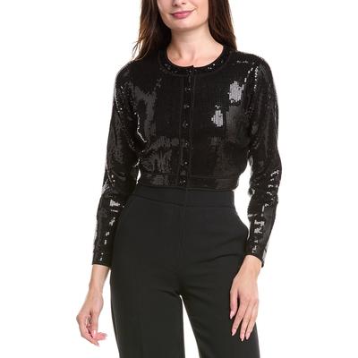 Sandro Paris Cropped Sequin Cardigan