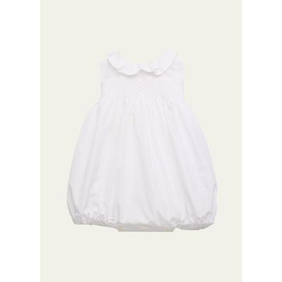 Mariella Ferrari Girl's Smocked Linen Dress