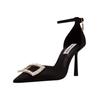 High-Heel-Pumps STEVE MADDEN "STEVE MADDEN Pumps Textil", Damen, Gr. 41, schwarz, Textil, elegant, Schuhe