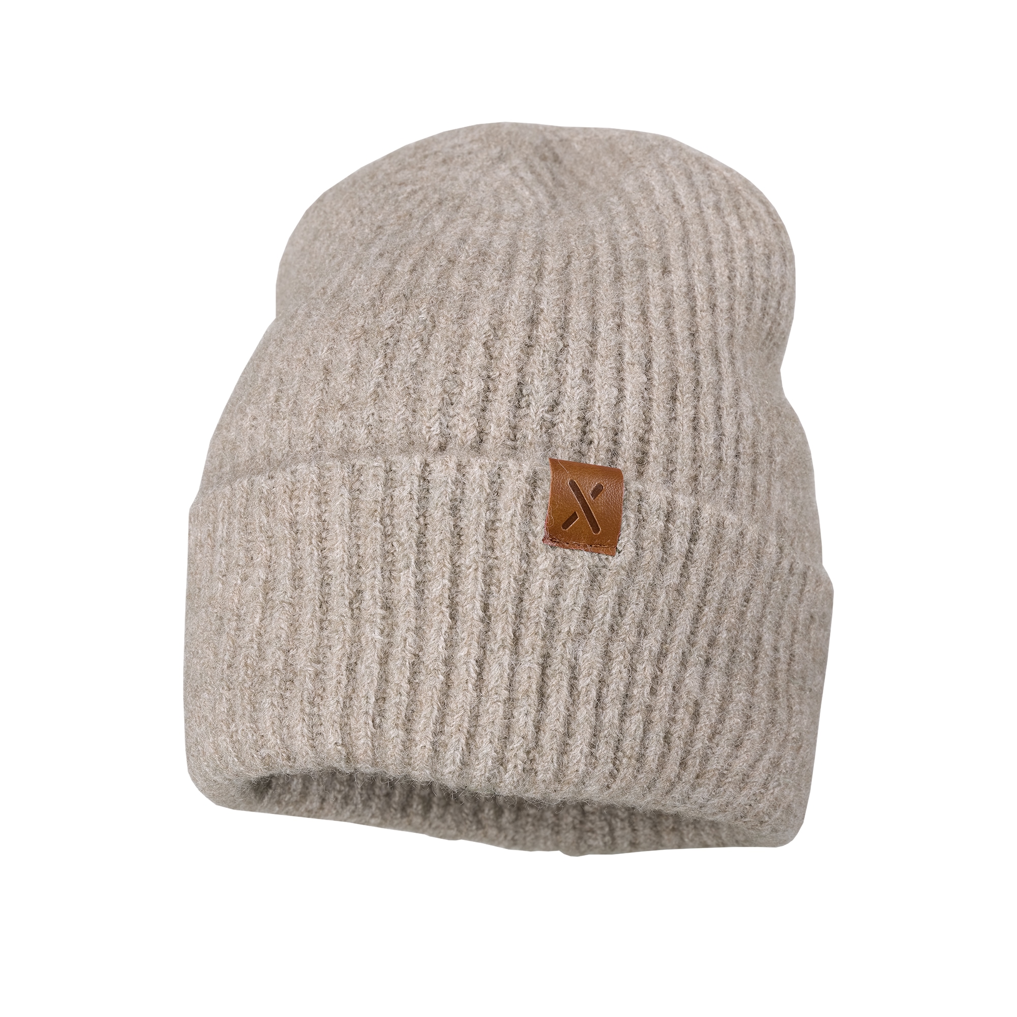 Strickmütze MAXIMO, Baby, Gr. 51/53, buchemeliert, Strick, Materialmix, unifarben, Mützen, doppelt gestrickt, ungefüttert, breiter Umschlag Image