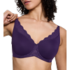 Minimizer-BH TRIUMPH "Amourette", Damen, Gr. 85, Cup C, royal lila, Microtouch, Spitze, Obermaterial: 68% Polyamid, 32% Elasthan, elegant, BHs, verkleinert die Brust optisch, Spitzenakzente