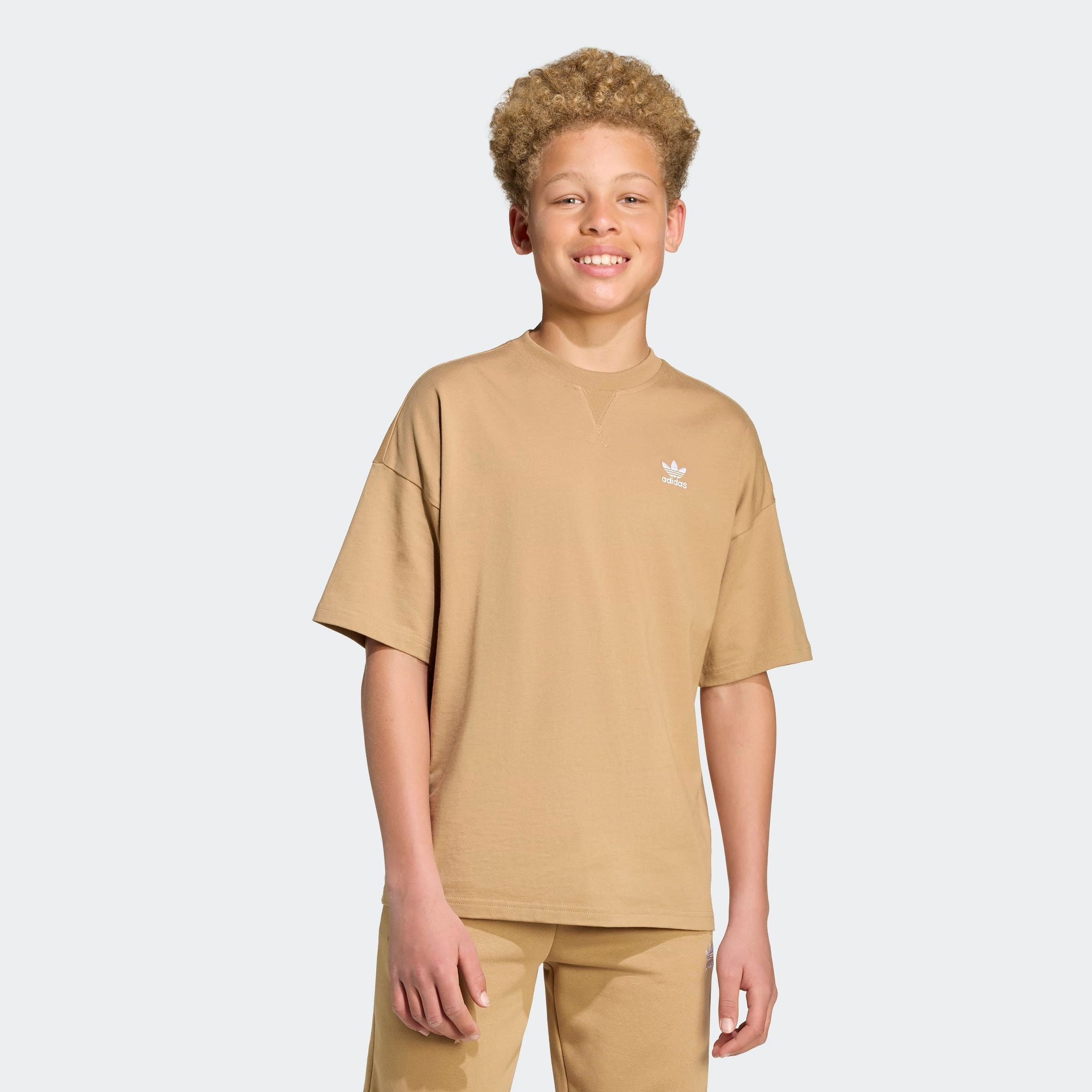 T-Shirt ADIDAS ORIGINALS "TEE", Kinder, Gr. 170, cardboard, Obermaterial: 100% Baumwolle, Sportlich, Rundhals, Shirts Image