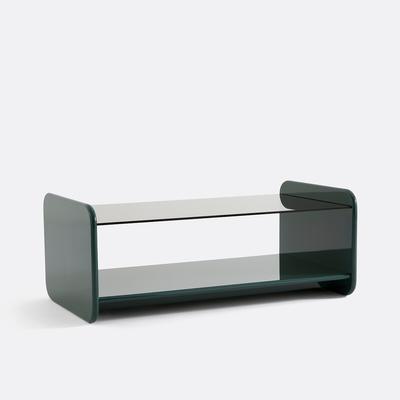 Ericson Coffee Table in Lacquer and Tempered Glass