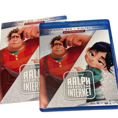 Disney Media | 7 Movies/50$ Wreck It Ralph- Ralph Breaks The Internet Blu-Ray Dvd | Color: Blue/Red | Size: Os