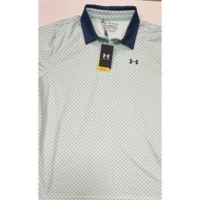 Under Armour Shirts | Under Armour Golf Men's Ua Performance 3.0 Dot Printed Polo Shirt Size 2xl Nwt | Color: Green | Size: 2xlt