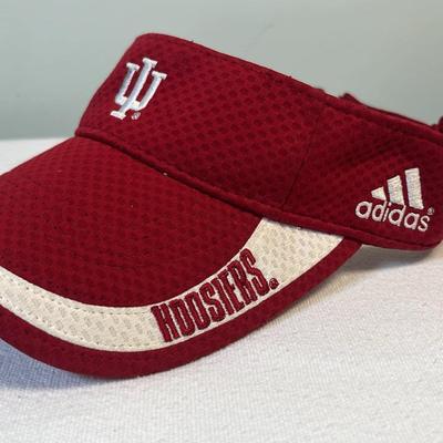 Adidas Accessories | Indiana University Hoosiers Adidas Adjustable Visor Sportsfan Golf College Fan | Color: Red/White | Size: Os