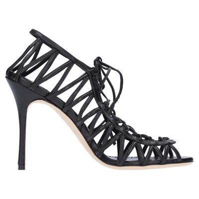 Manolo Blahnik Hamza 105 Ledersandalen Image