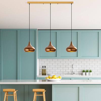 Hängelampe Muba Opviq, dimmbar, bronze / altmessing, für Wohn- / Esszimmer, Metall, Pendelleuchte Image