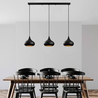 Hängelampe Muba Opviq, dimmbar, schwarz, für Wohn- / Esszimmer, Metall, Pendelleuchte Image