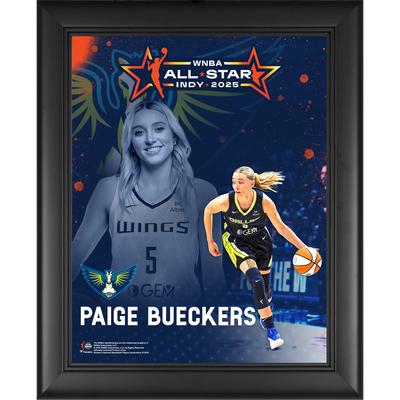 Paige Bueckers Dallas Wings, gerahmt, 33 x 40 cm, 2025 WNBA All-Star-Collage Image