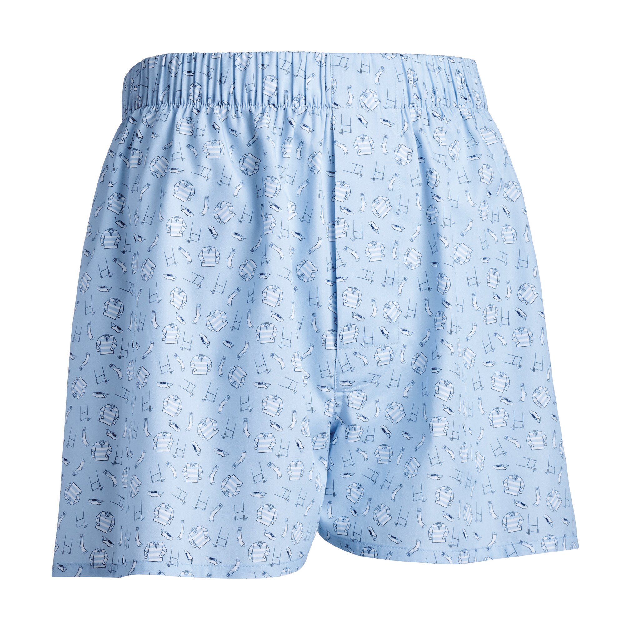 England Rugby Charles Tyrwhitt Gestreifte Boxershorts – Blau Image