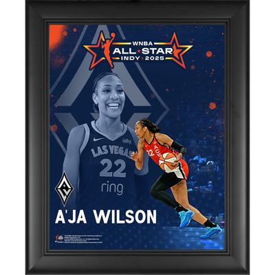 A'ja Wilson Las Vegas Aces Gerahmte 13" x 16" 2025 WNBA All-Star Collage Image