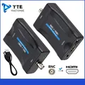 Convertitore da BNC a HDMI Adattatore video 720P/1080P - Convertitore di segnale per monitor di sorveglianza da BNC a HDMI con alimentazione USB per DVD/TV/PC