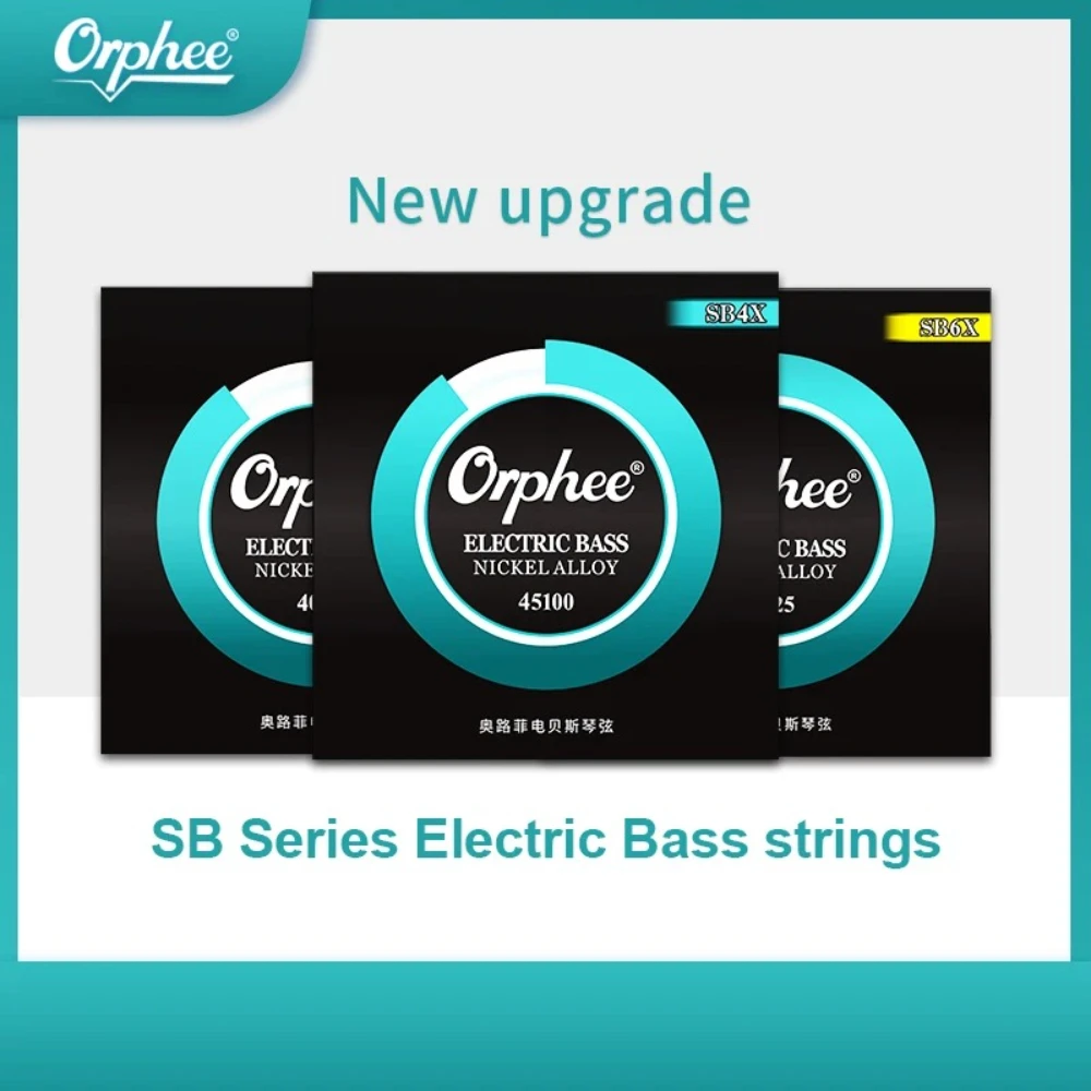 Orphee Bassgitarrensaiten 4/5/6-saitige High Carbon Cteel Sechskantkern Nano-Rostschutzbeschichtung E-Gitarre Bassteile Image