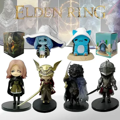 Neue Bandai Gaming Q Version Elden Ring Mini Ranni Cat Melina Malenia The Half-Wolf Actionfigur Lani Magic Ornaments PVC-Puppen